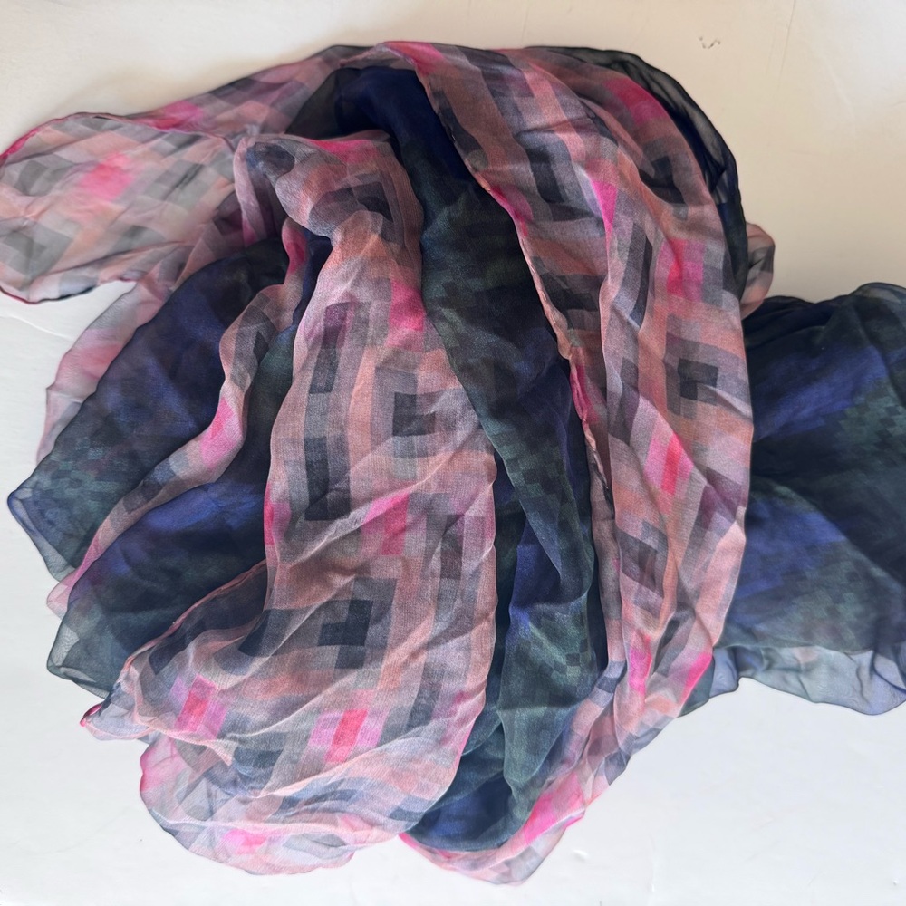 Dries Van Noten Multicolor Silk Rectangular Scarf - image 1